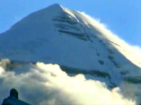 
Mist-filled Kailash south face at sunrise - Sacred Tibet The Path to Mount Kailash DVD
